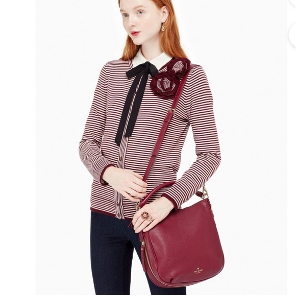 Kate Spade Cobble Hill Small Ella - Merlot - Picture 3 of 17